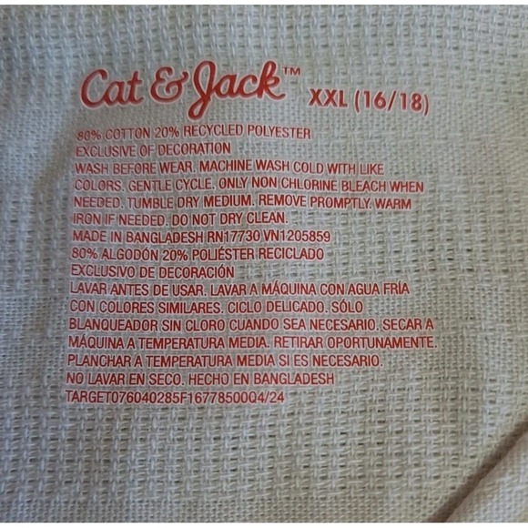 NWT Cat & Jack Boys XXL 16/18 Short Sleeve Embroidered‎ Shirt Parrott Palm Tree - Picture 5 of 12